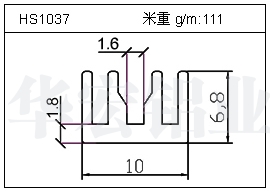 橋架鋁型材HS1037