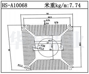 電子散熱器HS-A10068