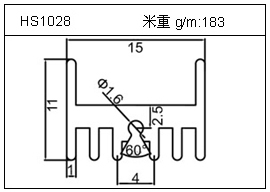 橋架鋁型材HS1028