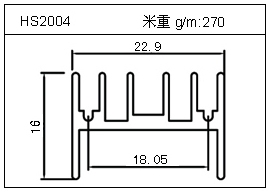 散熱器鋁型材HS2004