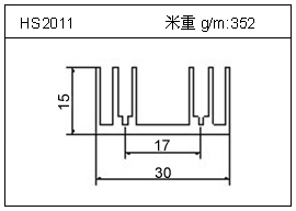 散熱器鋁型材HS2011