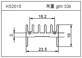 散熱器鋁型材HS2015