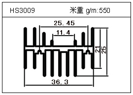 門窗鋁型材HS3009