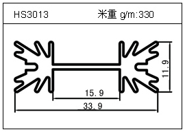 門窗鋁型材HS3013