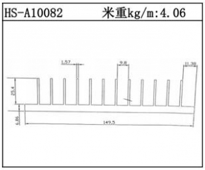 散熱器鋁型材HS-A10082